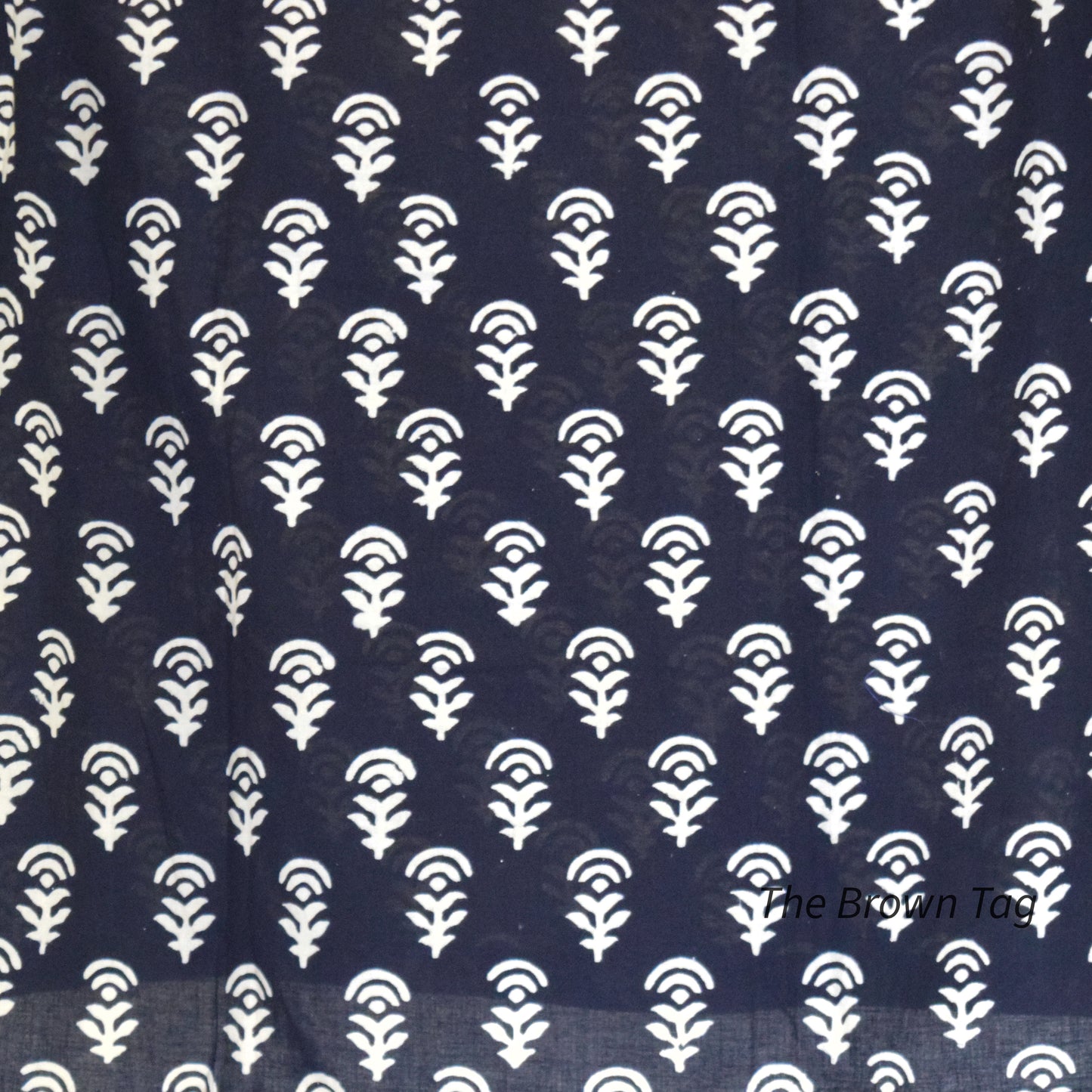 Black color block printed Short kurthi