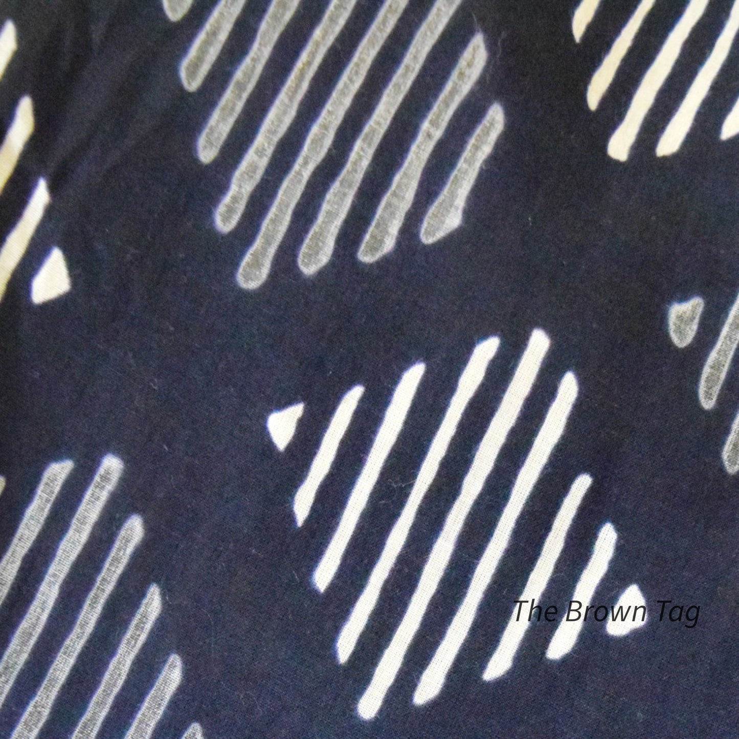 Black symmetrical block printed short Harem pants