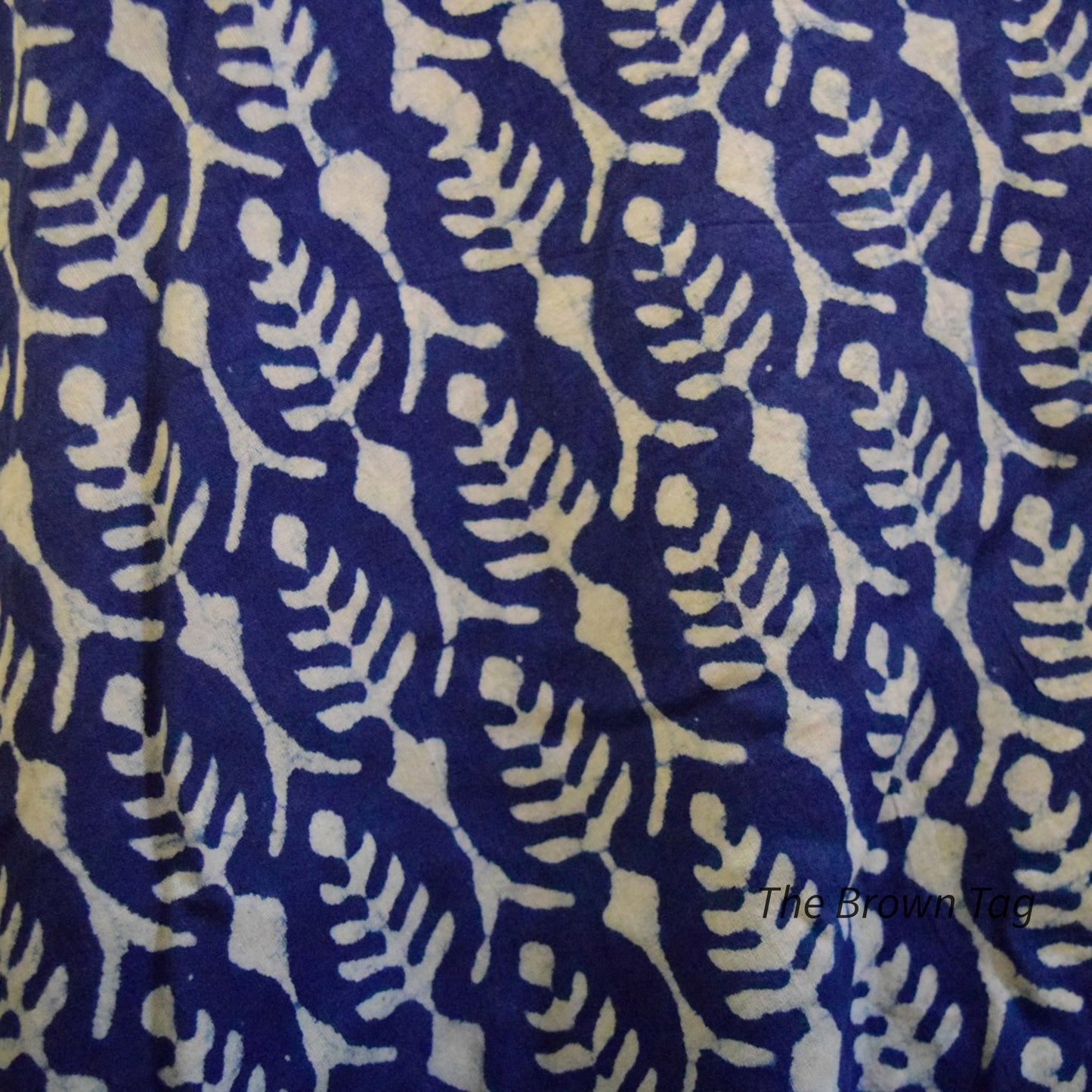 Indigo blue symmetrical hand block print dhoti pants