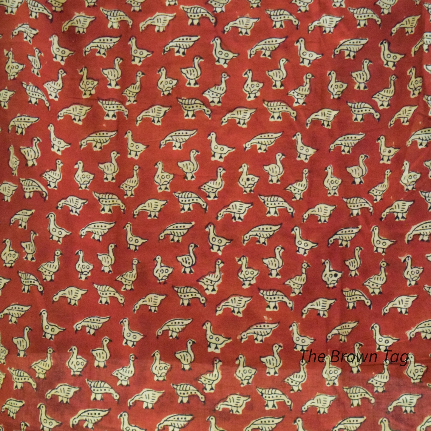 Maroon bird print short kurthi