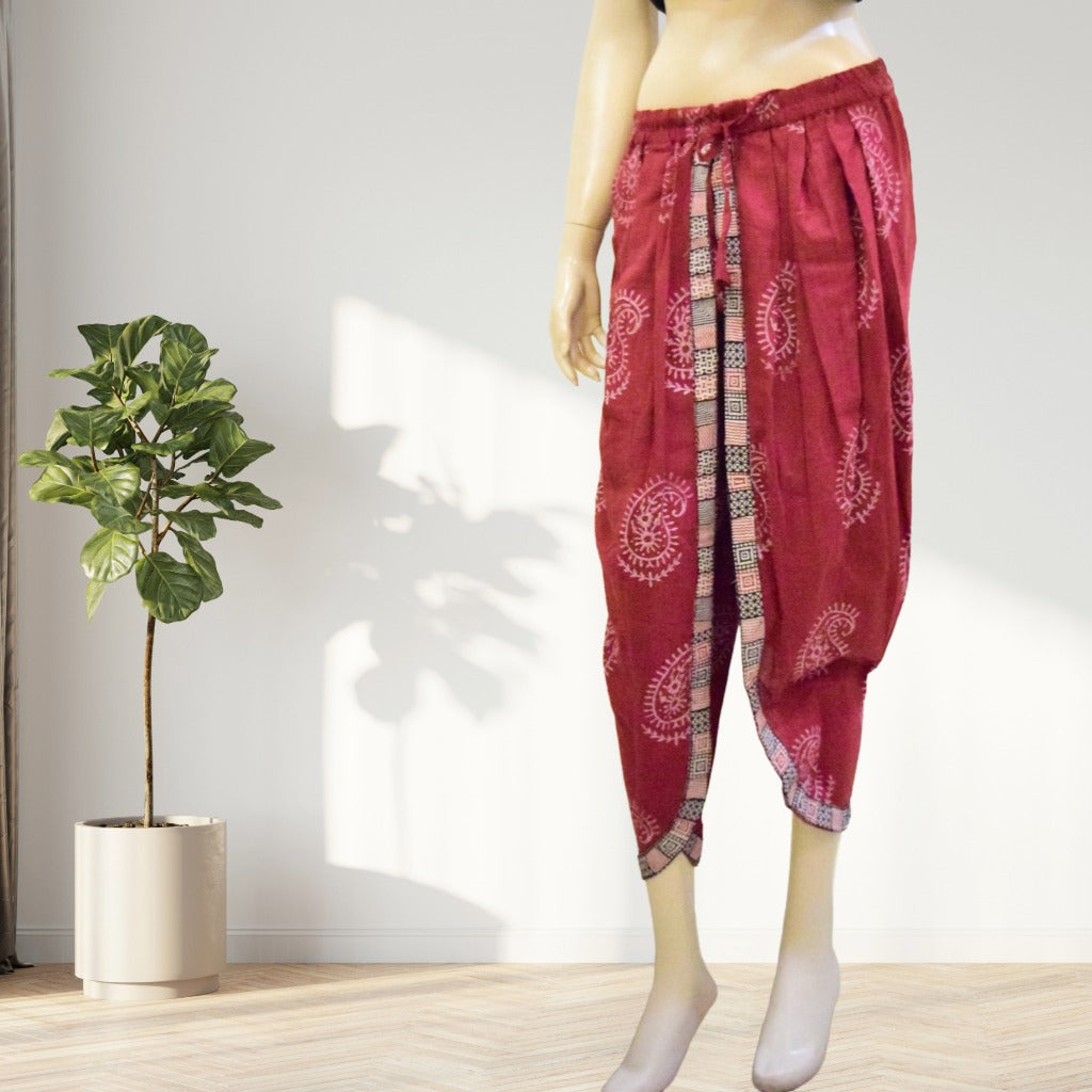 Brick red block printed Co-Ord set