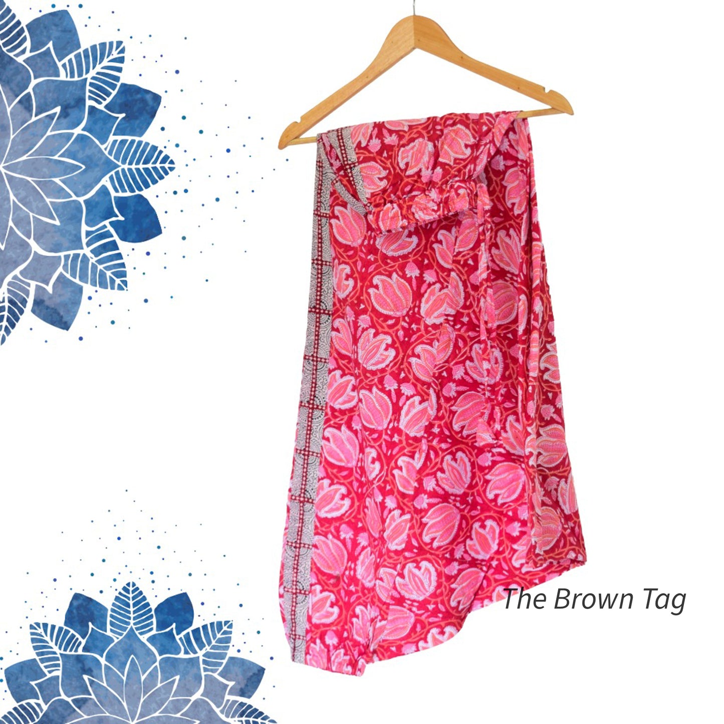 Red floral Harem pants