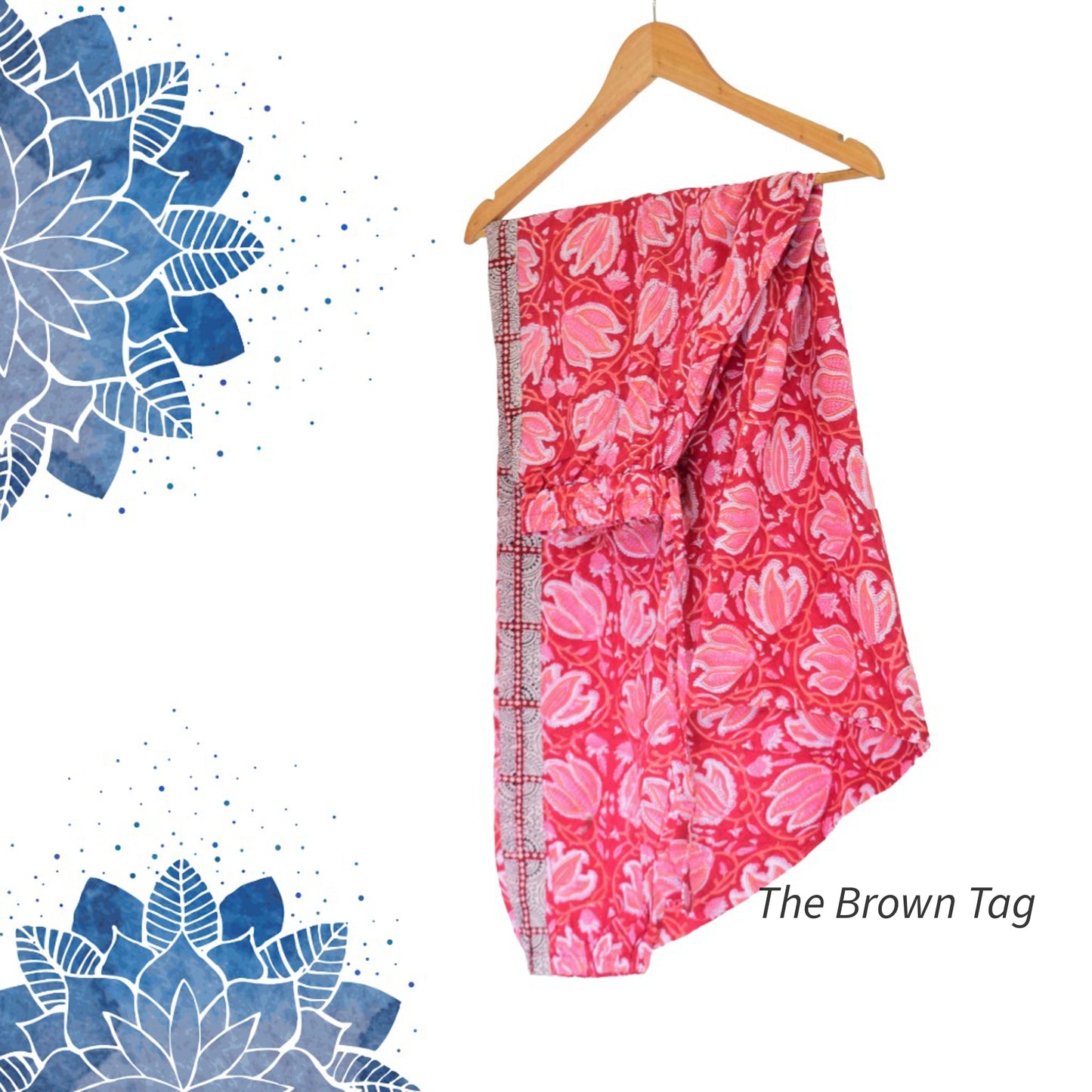 Red floral Harem pants