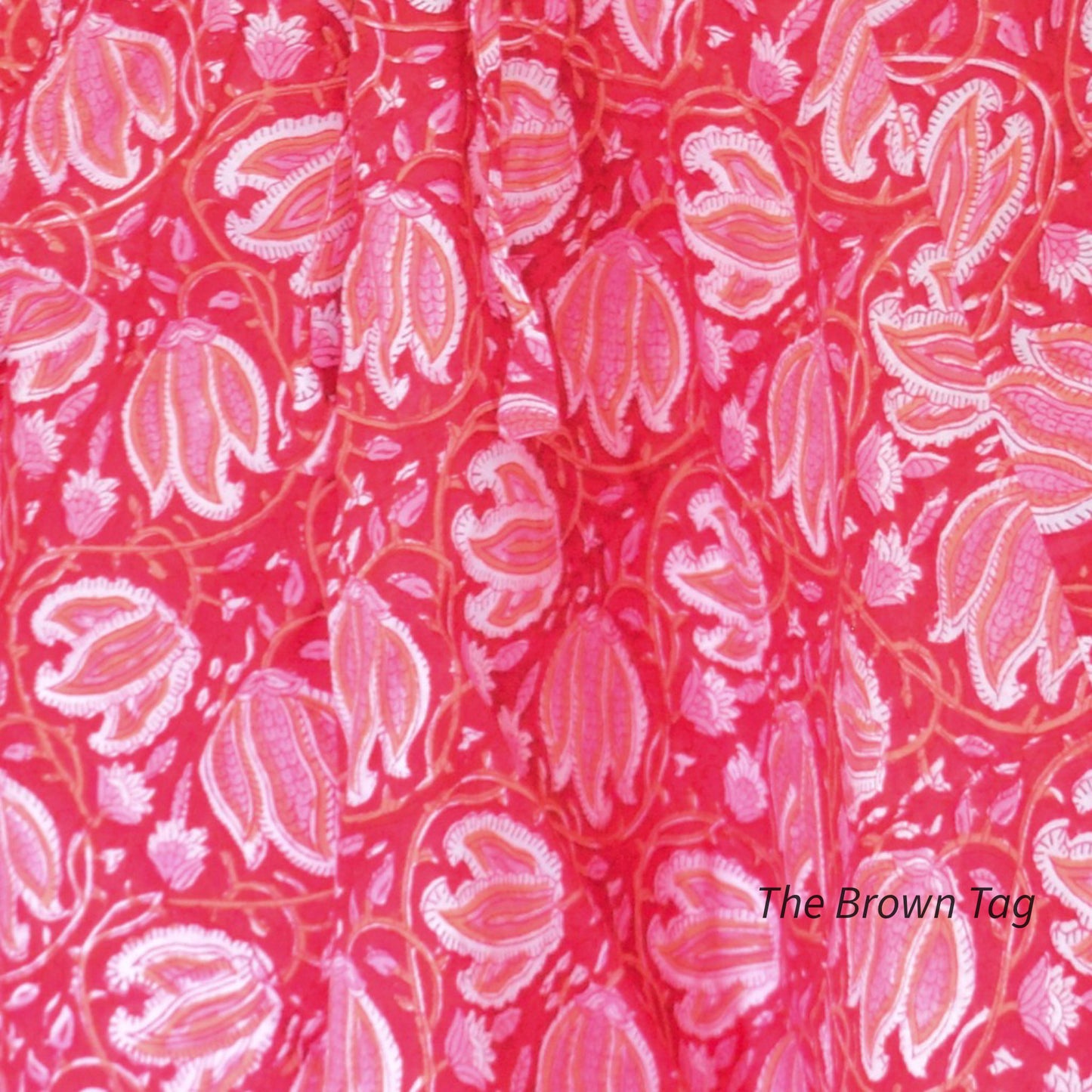 Red floral printed short Harem pants