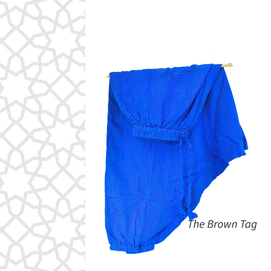 Blue kantha short Harem pants