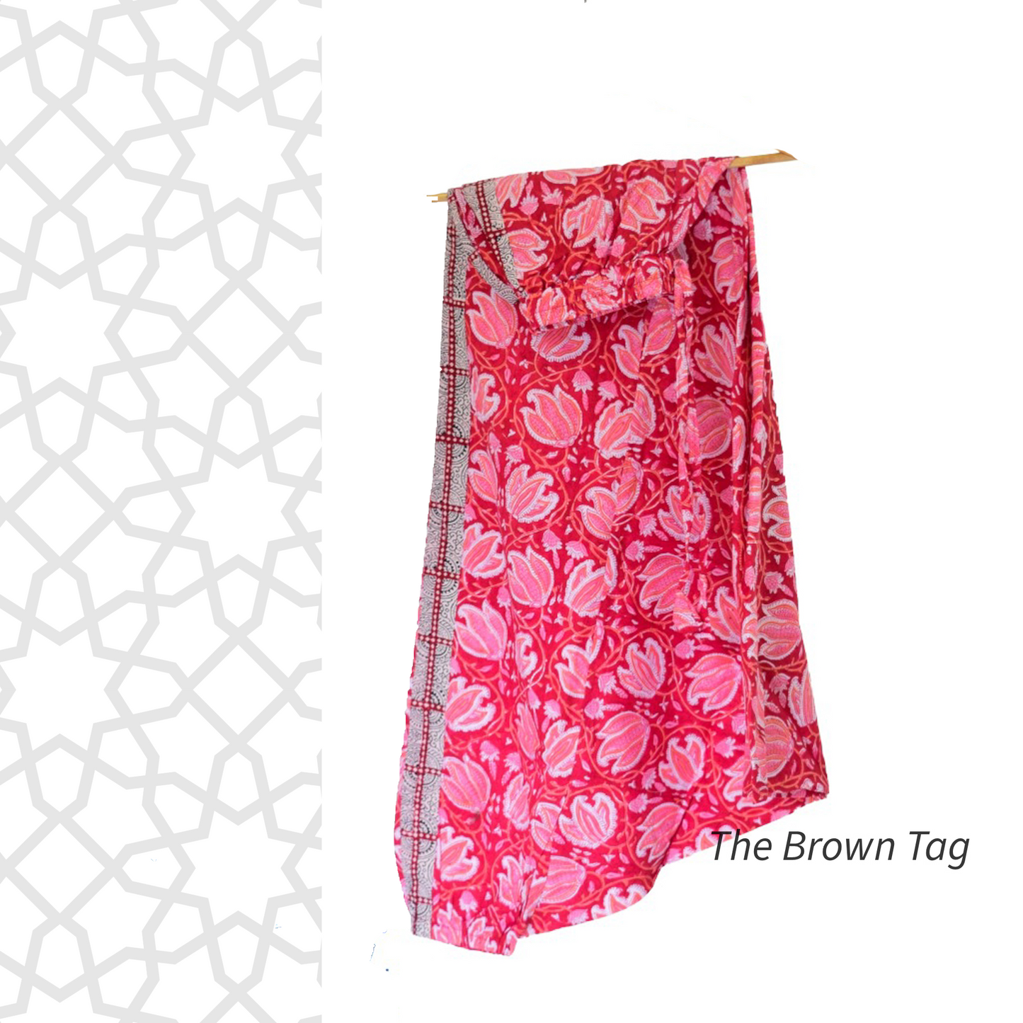 Red floral Harem pants
