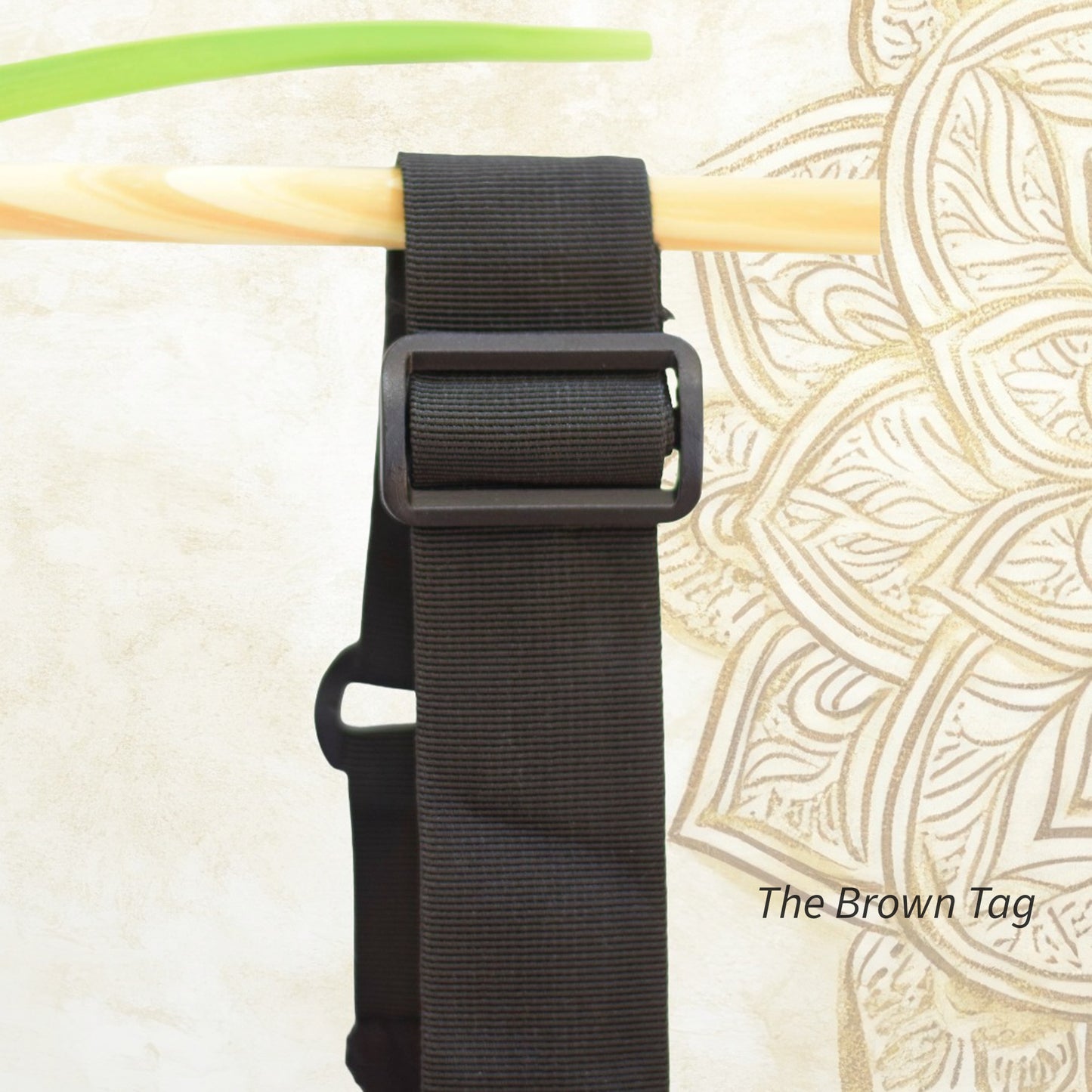 Black namasthe yoga mat bag